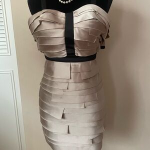 Bebe Elegant Strapless Dress